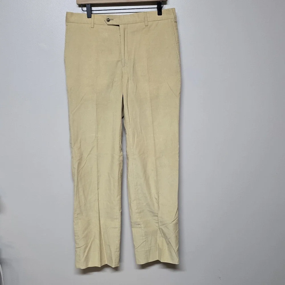 Solemare Maus & Hoffman Beige‎ Corduroy Pants Men's 34 Made in Italy 100% Cotton